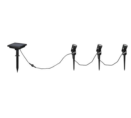 Foco de exterior Trio Obidos LED solar portátil 3 luces negro mate 4000K IP44 R83256332 - vista 5