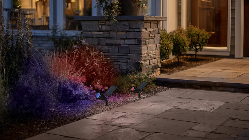 Foco de exterior Trio Festival LED solar portátil negro mate sensor crepuscular IP44 R84756232 - vista 6