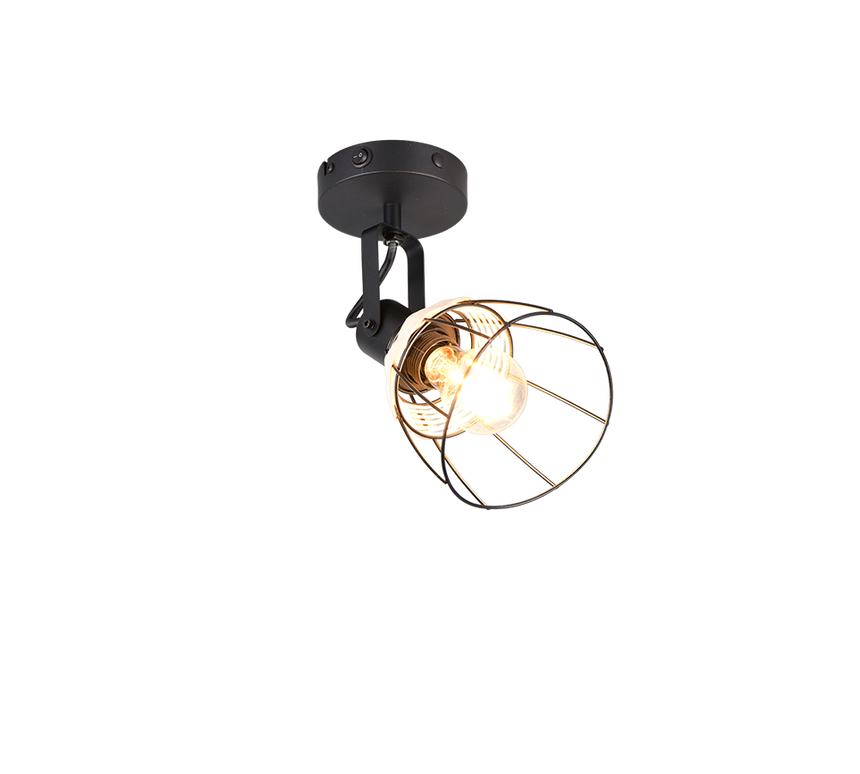 Foco Trio Jerome LED negro mate 2700K Ø14cm R86231732