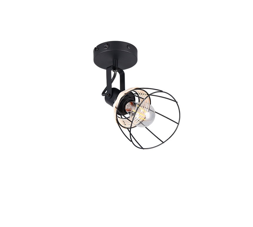 Foco Trio Jerome LED negro mate 2700K Ø14cm R86231732
