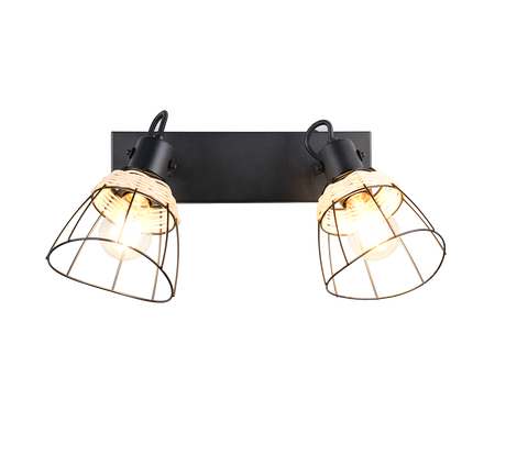 Foco Trio Jerome LED negro mate 2700K 36cm R86232032