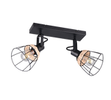 Foco Trio Jerome LED negro mate 2700K 36cm R86232032