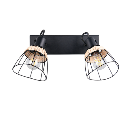 Foco Trio Jerome LED negro mate 2700K 36cm R86232032