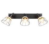Foco Trio Jerome LED negro mate 2700K 62cm R86233032