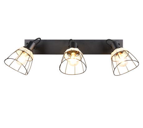 Foco Trio Jerome LED negro mate 2700K 62cm R86233032