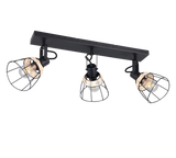 Foco Trio Jerome LED negro mate 2700K 62cm R86233032