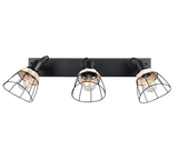 Foco Trio Jerome LED negro mate 2700K 62cm R86233032