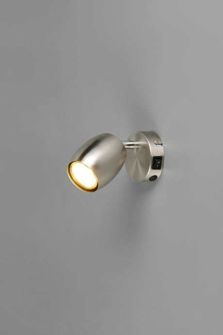 Foco Trio Nancy LED níquel mate 3000K Ø7cm R86261707