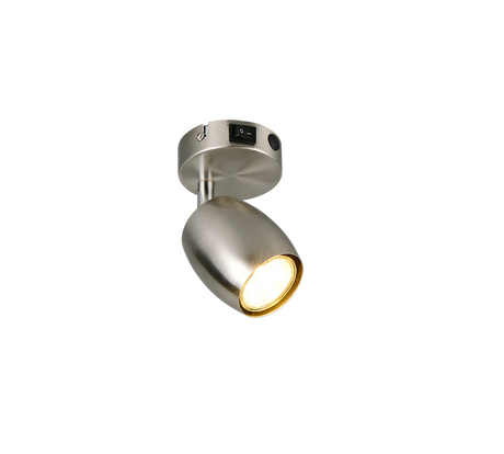 Foco Trio Nancy LED níquel mate 3000K Ø7cm R86261707