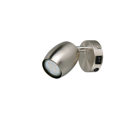 Foco Trio Nancy LED níquel mate 3000K Ø7cm R86261707