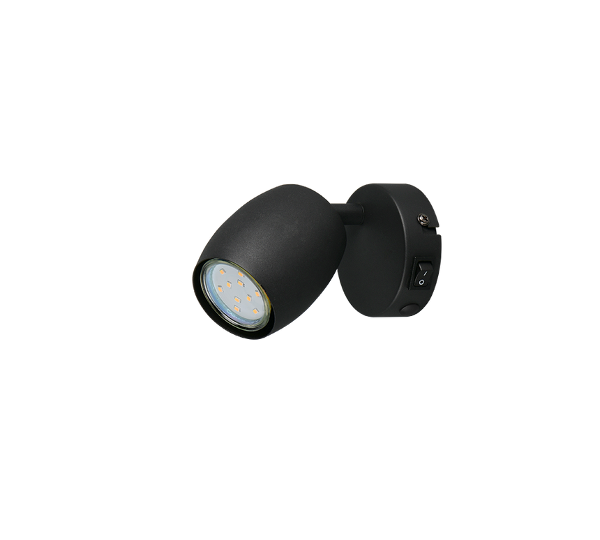 Foco Trio Nancy LED negro mate 3000K Ø7cm R86261732