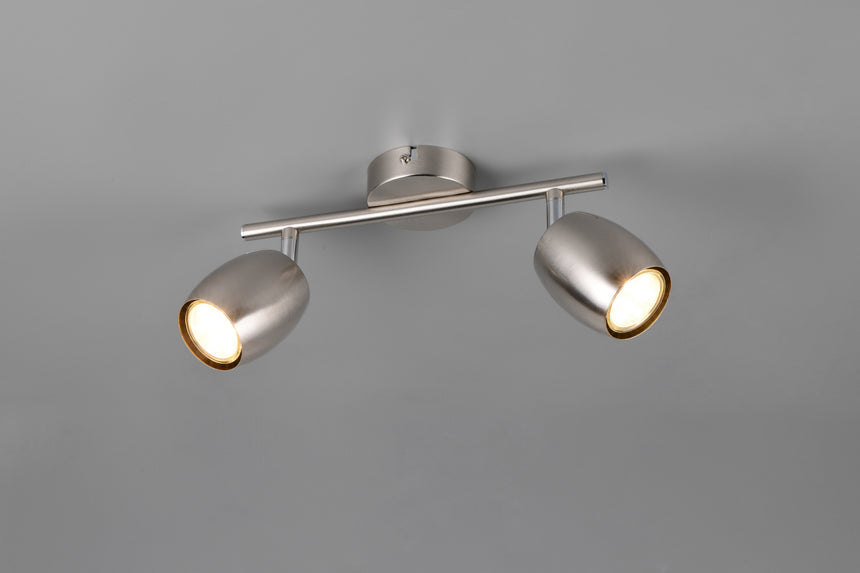 Foco Trio Nancy LED níquel mate 3000K Ø7cm R86262007