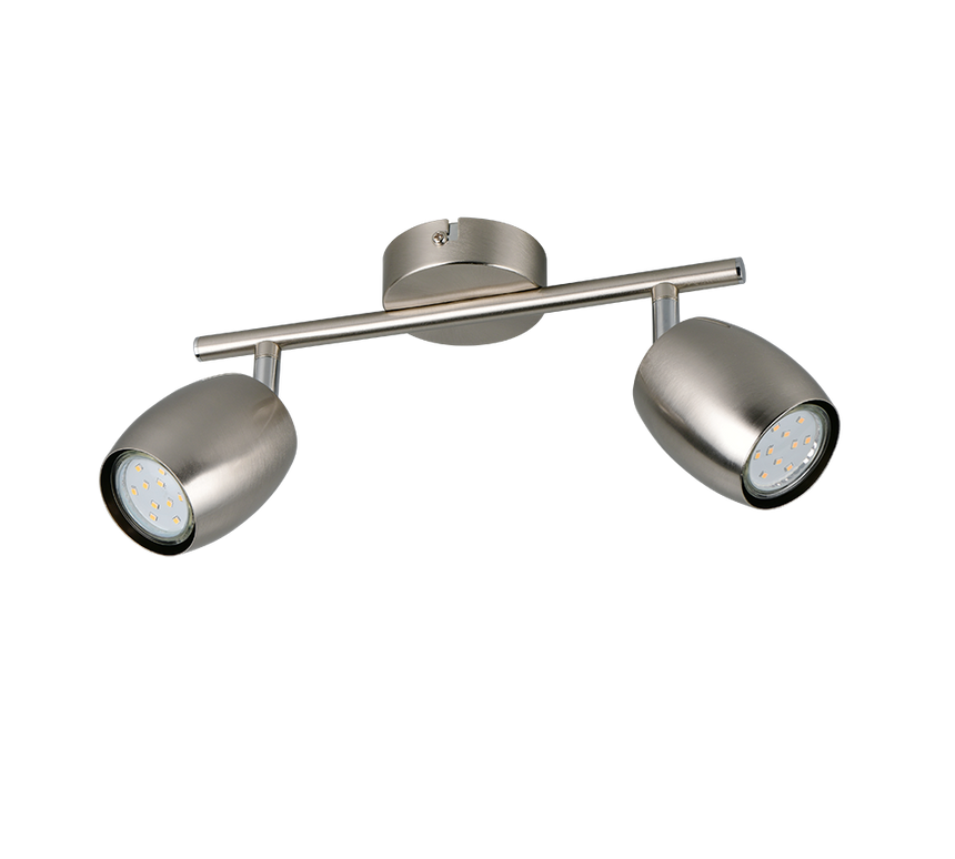 Foco Trio Nancy LED níquel mate 3000K Ø7cm R86262007