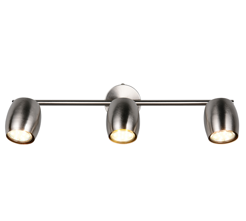 Foco Trio Nancy LED níquel mate 3000K Ø7cm R86263007