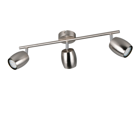 Foco Trio Nancy LED níquel mate 3000K Ø7cm R86263007