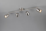 Foco Trio Nancy LED níquel mate 3000K Ø7cm R86264007