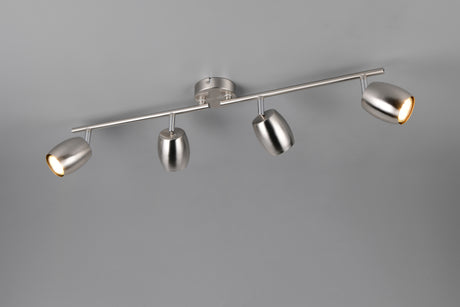 Foco Trio Nancy LED níquel mate 3000K Ø7cm R86264007