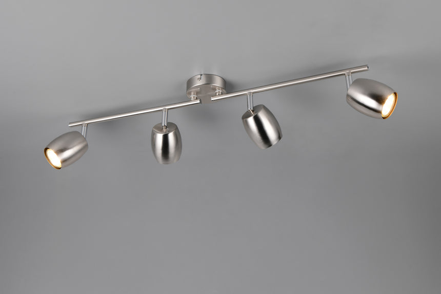 Foco Trio Nancy LED níquel mate 3000K Ø7cm R86264007