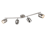 Foco Trio Nancy LED níquel mate 3000K Ø7cm R86264007
