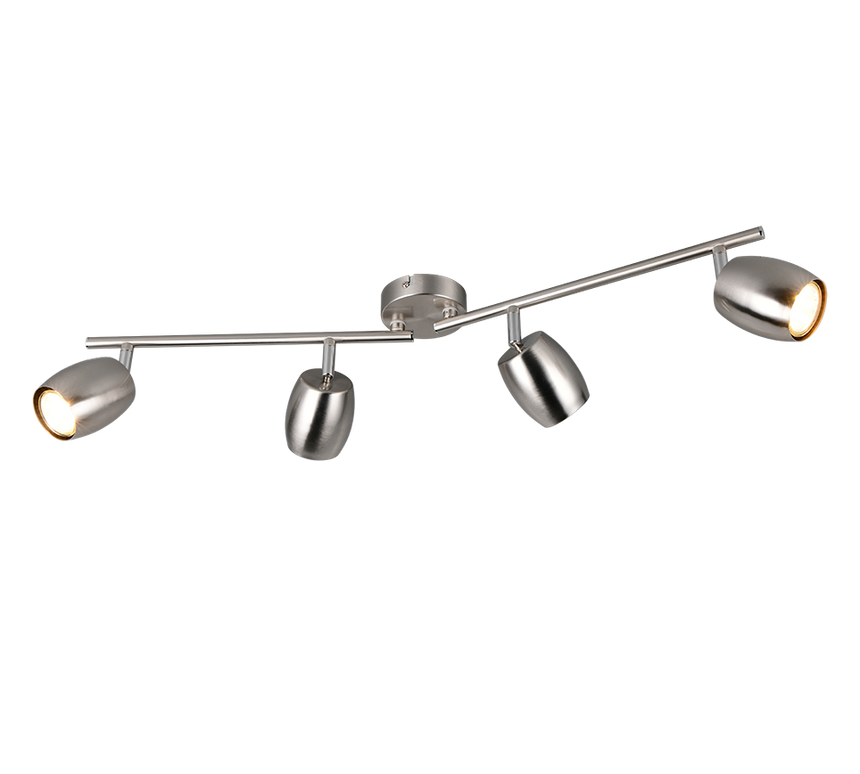 Foco Trio Nancy LED níquel mate 3000K Ø7cm R86264007