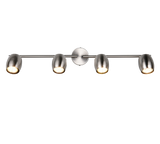 Foco Trio Nancy LED níquel mate 3000K Ø7cm R86264007