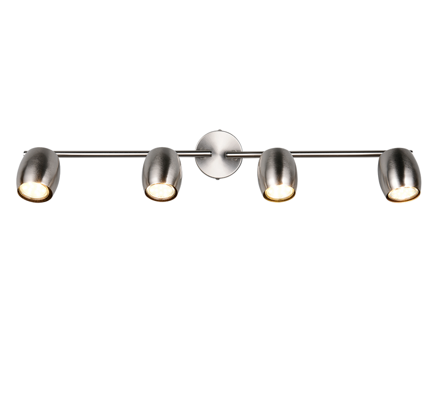 Foco Trio Nancy LED níquel mate 3000K Ø7cm R86264007