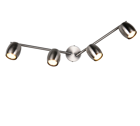 Foco Trio Nancy LED níquel mate 3000K Ø7cm R86264007