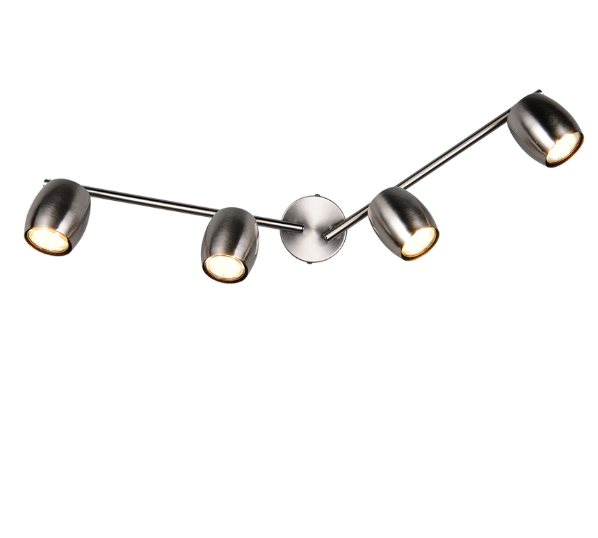 Foco Trio Nancy LED níquel mate 3000K Ø7cm R86264007