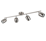 Foco Trio Nancy LED níquel mate 3000K Ø7cm R86264007