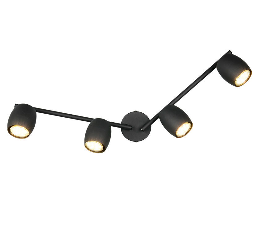 Foco Trio Nancy LED negro mate 3000K Ø7cm R86264032