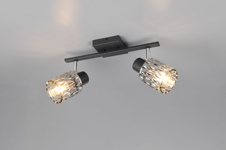 Foco Trio Jack LED negro mate 2700K 37cm R86422032