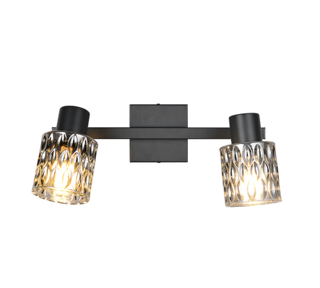Foco Trio Jack LED negro mate 2700K 37cm R86422032