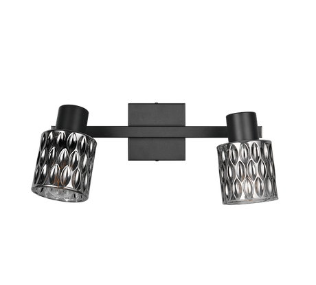 Foco Trio Jack LED negro mate 2700K 37cm R86422032