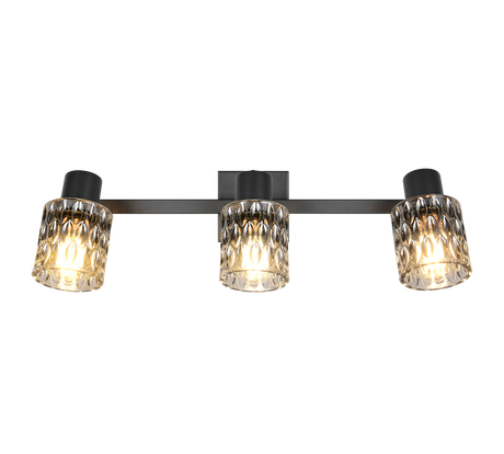Foco Trio Jack LED negro mate 2700K 55cm R86423032