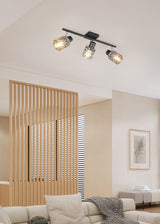 Foco Trio Jack LED negro mate 2700K 55cm R86423032