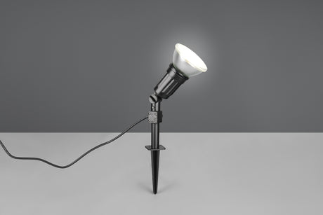 Foco de exterior Trio Caceres LED negro 4000K IP44 Ø12,5cm R86466102