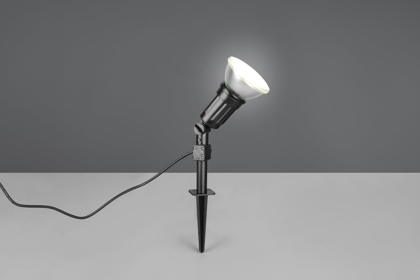 Foco de exterior Trio Caceres LED negro 4000K IP44 Ø12,5cm R86466102