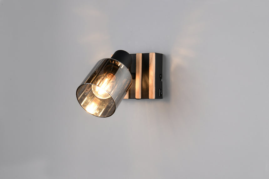 Foco Trio Travia LED negro mate 2700K 10cm R86531732