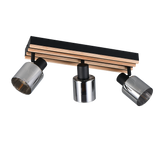Foco Trio Travia LED negro mate 2700K 52,5cm R86533032