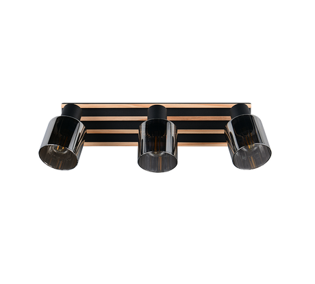 Foco Trio Travia LED negro mate 2700K 52,5cm R86533032