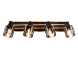 Foco Trio Travia LED negro mate 2700K 64,5cm R86534032