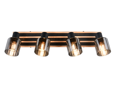 Foco Trio Travia LED negro mate 2700K 64,5cm R86534032