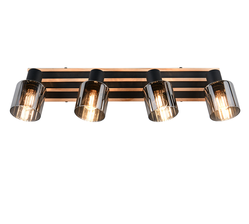 Foco Trio Travia LED negro mate 2700K 64,5cm R86534032