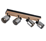 Foco Trio Travia LED negro mate 2700K 64,5cm R86534032