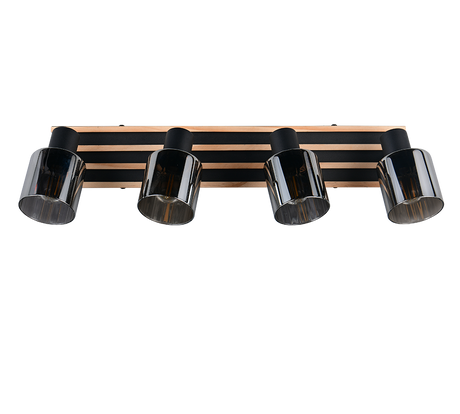 Foco Trio Travia LED negro mate 2700K 64,5cm R86534032