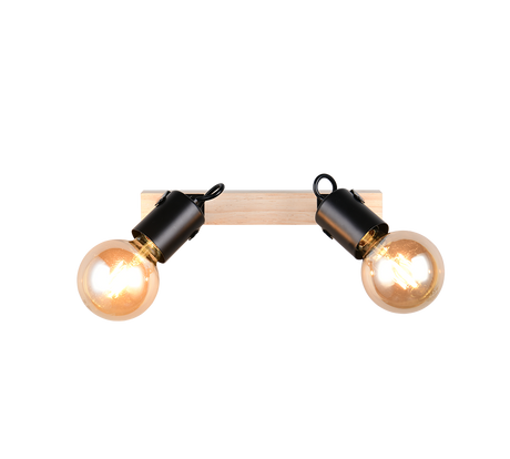 Foco Trio Lynar LED negro mate 2700K 31cm R86662032