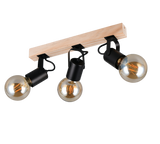 Foco Trio Lynar LED negro mate 2700K 42cm R86663032