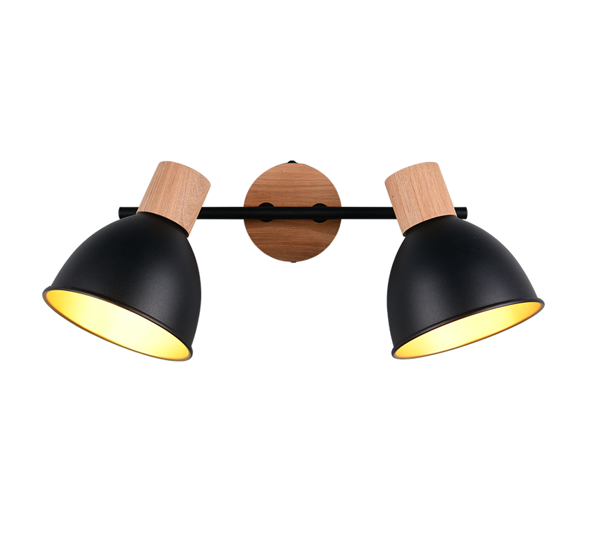 Foco Trio Delume LED negro mate 2700K 49cm R86672032