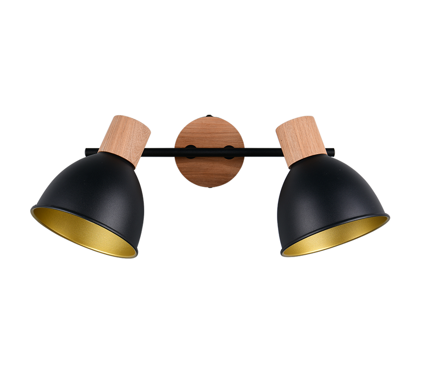 Foco Trio Delume LED negro mate 2700K 49cm R86672032
