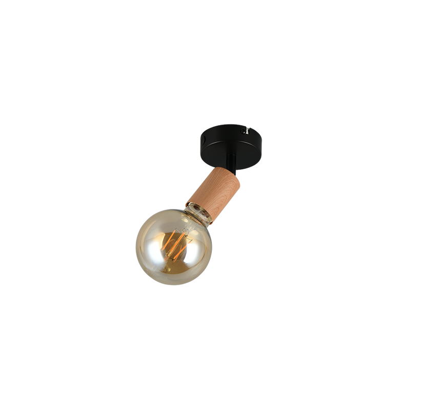 Foco Trio Lamego LED wood imitation 2700K Ø4,2cm R86681035